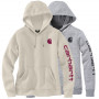 Sweat femme capuche logo cœur et manche Carhartt®