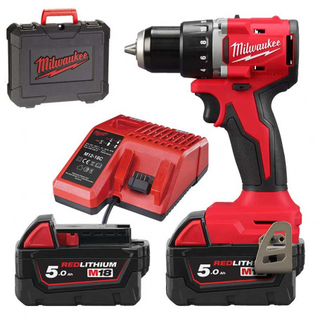 Coffret perceuse visseuse MILWAUKEE M18 BLDDRC-502C