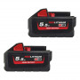 Perforateur SDS-PLUS 26 MM MILWAUKEE M18 FHX-552X - Batteries