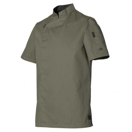 Veste de cuisine homme SHADE manches courtes - Vert Devant