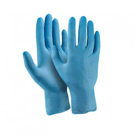 Gant nitrile bleu non poudre boite 100