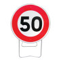 Panneau de signalisation temporaire B14 «50km/h» face