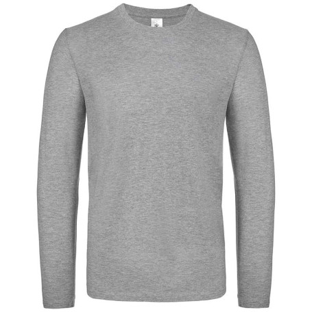 Tee-shirt homme manche longue gris