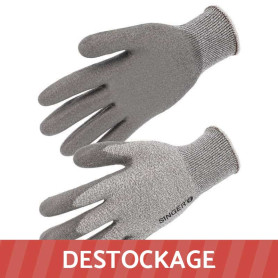 Gant de travail anti-coupure DYNEMA paume PU SINGER SAFETY - Déstockage