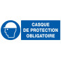 Signalétique « Port du casque obligatoire »